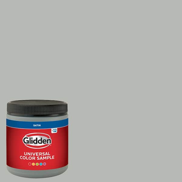 Glidden 8 oz. PPG1009-4 Gray Stone Satin Interior Paint Sample