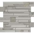 Entity Spirit Glossy 11.81 in. x 11.81 in. x 8mm Glass Mesh-Mounted Mosaic Tile (0.97 sq. ft.)