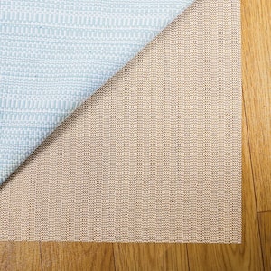 5 ft. x 7 ft. Rectangle White K-shaped Net Non-Slip Grip Rug Pad 0.01" Thick