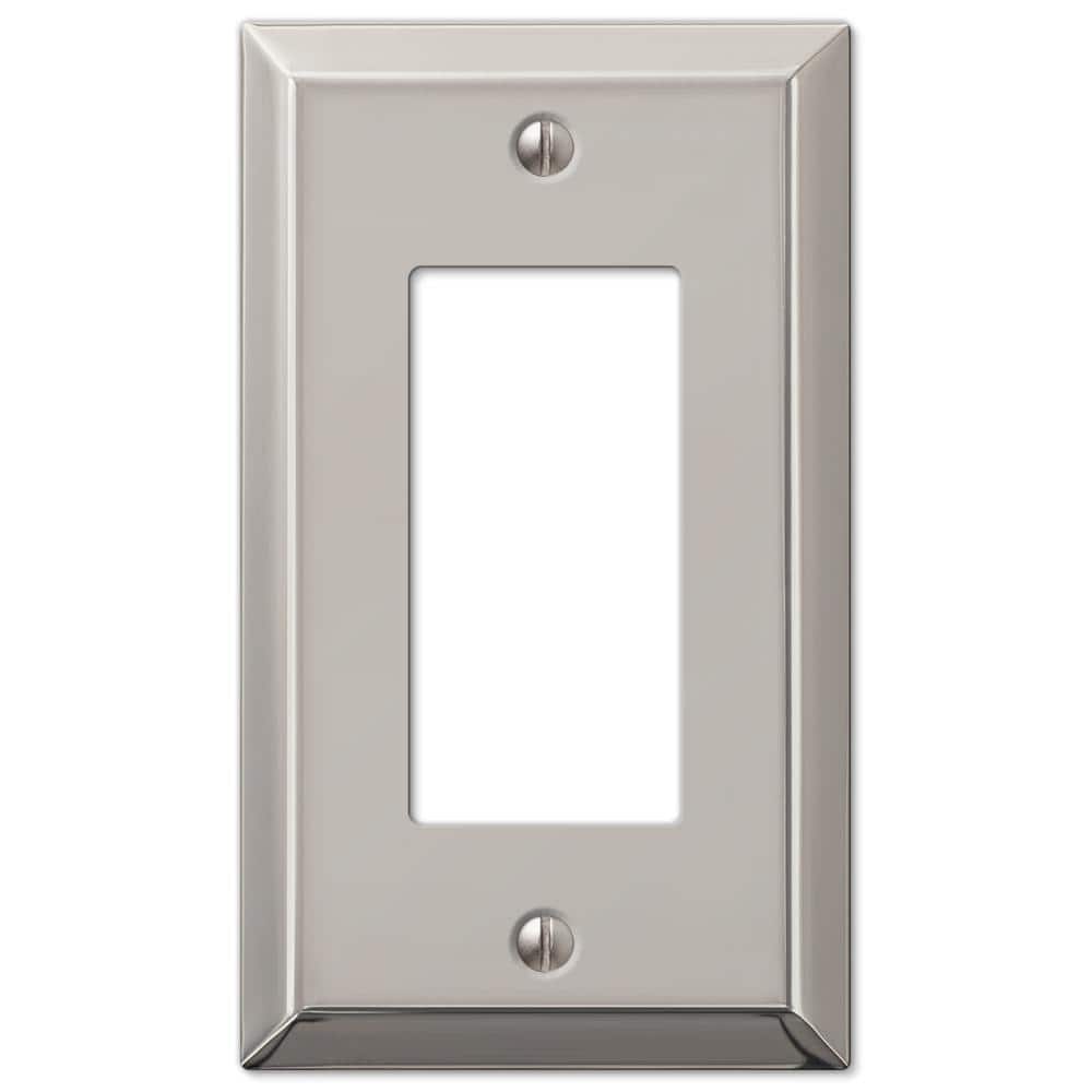 Metallic 1 Gang Rocker Steel Wall Plate - Polished Nickel price history on PriceWatchPro