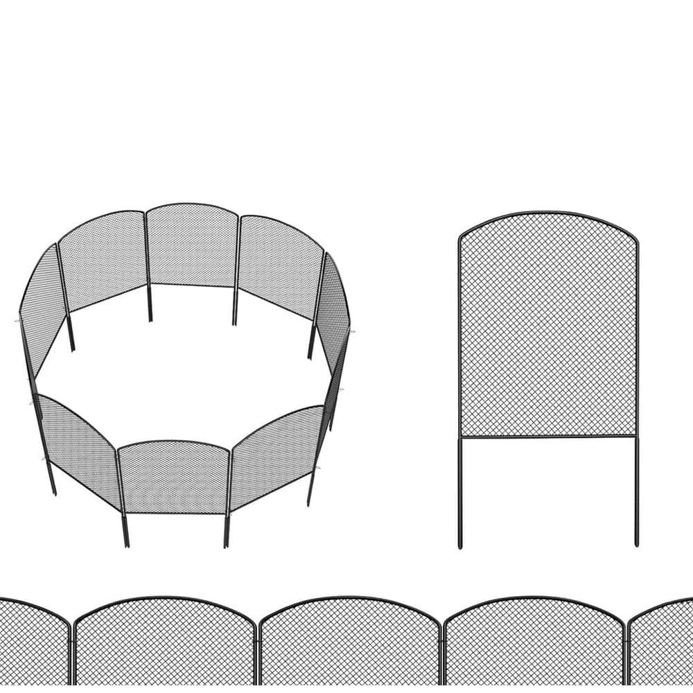 Garden Fenc in.g 24 Pack, 24 in. (H) x 27 ft. (L) Rustproof Metal Wire Pane