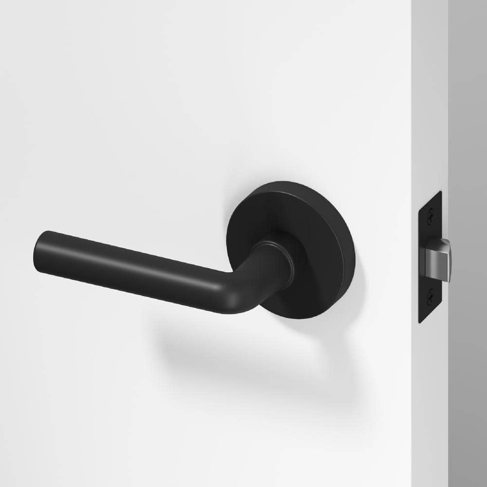 Arc Metal Matte Black Passage Hall/Closet Round Door Handle with Round Rosette price history on PriceWatchPro