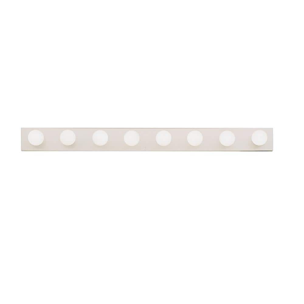 Independence 48 in. 8-Light Chrome Traditional Bathroom Vanity Light