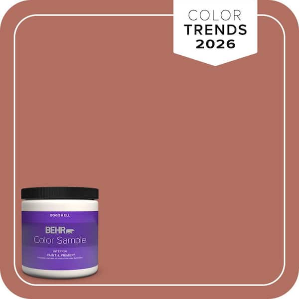 BEHR PREMIUM PLUS 8 oz. #PPU2-12 Terra Cotta Urn Eggshell Enamel Interior Paint & Primer Color Sample