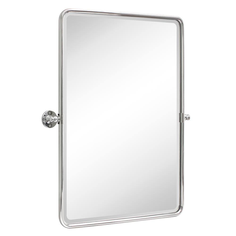 TEHOME Woodvale 23 in. W x 35 in. H Large Rectangular Metal Framed Wall ...