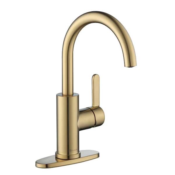Glacier Bay Paulina Single-Handle Bar Faucet in Brushed Gold