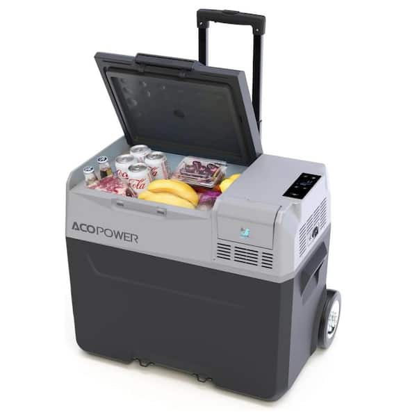 AUTMOON Portable Car Refrigerator, 52 qt. Car Freezer with APP Control, 12-Volt Cooler for Camping, Picnic, Hiking, RV, Boat