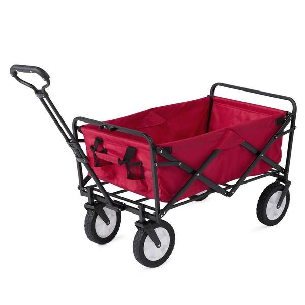 thumbnail image 2 of MacSports XL Heavy Duty Folding Wagon Cart - 300lb Capacity All Terrain Utility Cart With Cargo Net 2 of 10