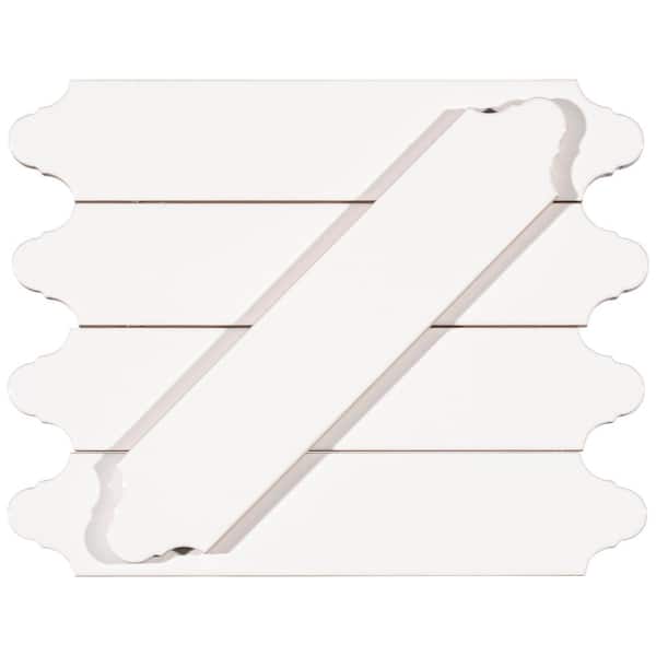 Concerto-Brassini Capella 2 in. x 9 in. Glossy Ceramic Lantern Wall Tile (8.63 sq. ft./Case)
