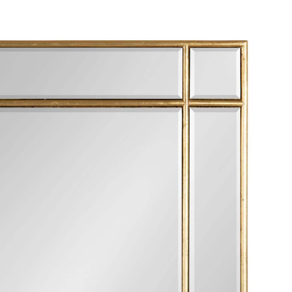 Gold Rectangular Full Length Wood Vanity Mirror