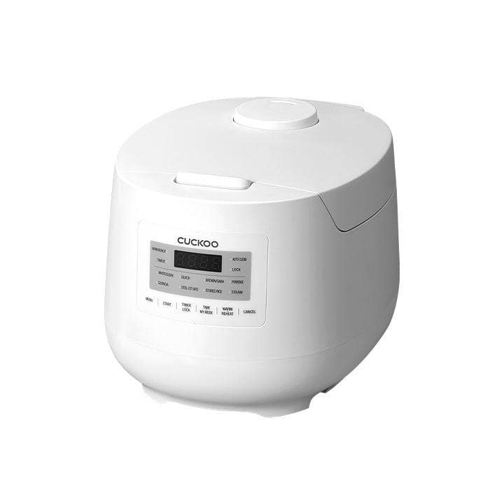 CUCKOO 6-Cup White Micom Rice Cooker with Nonstick Inner Pot