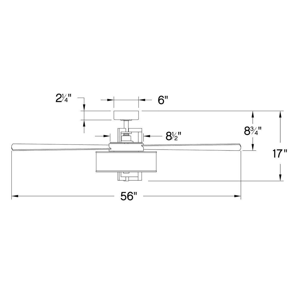 56" Metallic Matte Bronze and Walnut LED Ceiling Fan with Remote