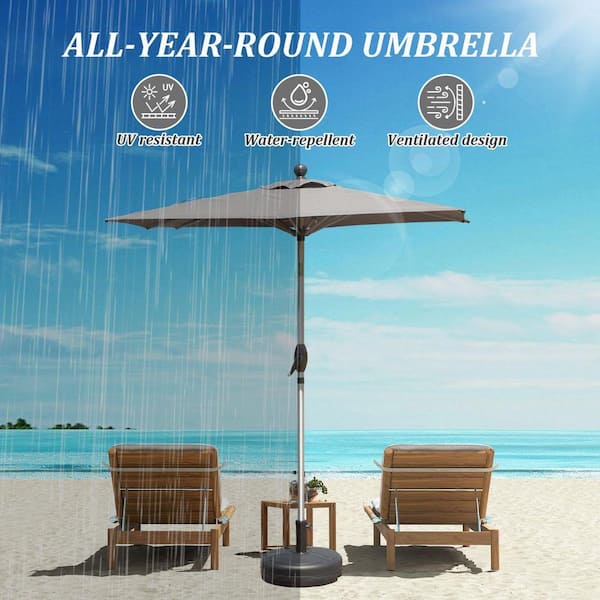 costco rectangular patio umbrellas Treasure Garden AKZ PLUS 10' x 13' Aluminum Cantilever Umbrella Enjoy 130+ sq ft shade with a double SunVilla 16.4' x 16.4' Telescopic