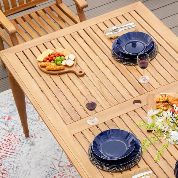 Cambridge Casual Holdom Teak Wood Outdoor Dining Table 320934-TW Cambridge Casual Holdom Teak Wood Outdoor Dining Table 320934-TW