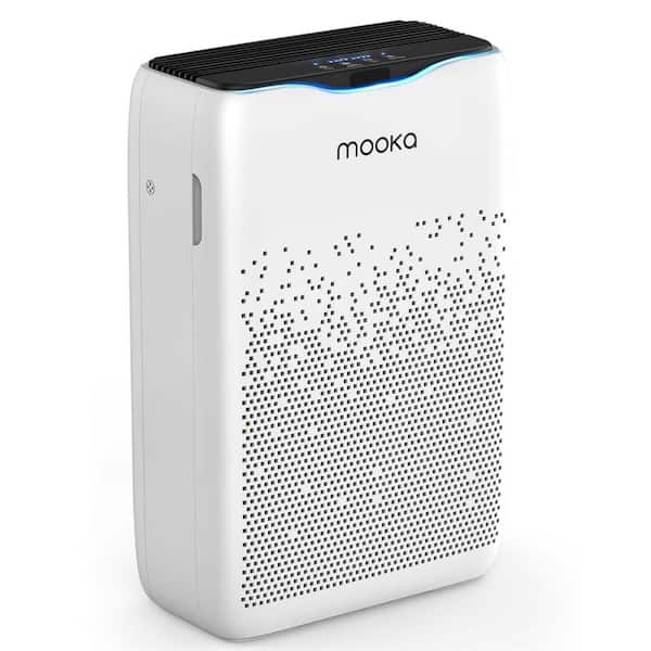 Edendirect 2200 sq. ft. HEPA - True Personal Tabletop Air Purifier in White with Timer, Child Lock for Large Space