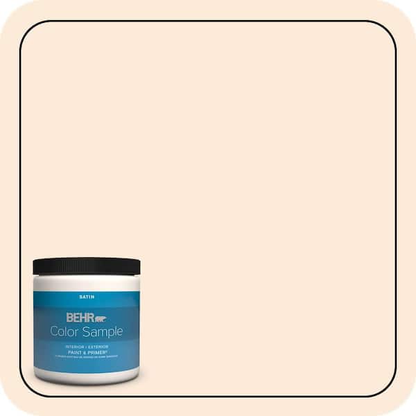 BEHR PREMIUM PLUS 8 oz. #260E-1 Lilting Laughter Satin Enamel Interior/Exterior Paint & Primer Color Sample