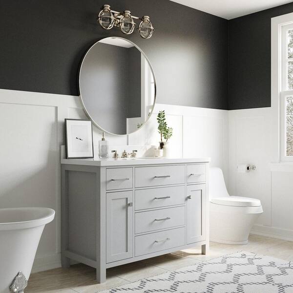 ARIEL Bristol 49 In. W X 22 In. D X 36 In. H Freestanding Bath Vanity ...