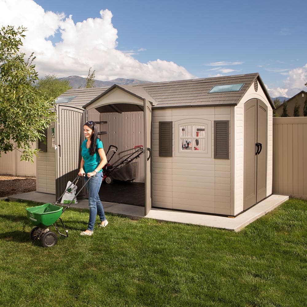 Lifetime 15 ft. x 8 ft. Resin Double Door Storage Shed