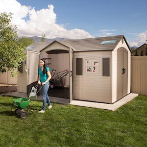 15 ft. x 8 ft. Resin Double Door Storage Shed