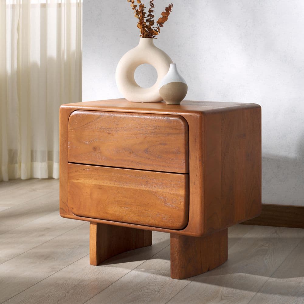 Finley Natural 2 Drawer Nightstand