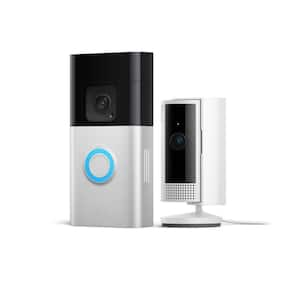 Battery Doorbell Plus with Indoor Cam (2nd Gen) - Advanced Motion Detection and Two-Way Talk, White