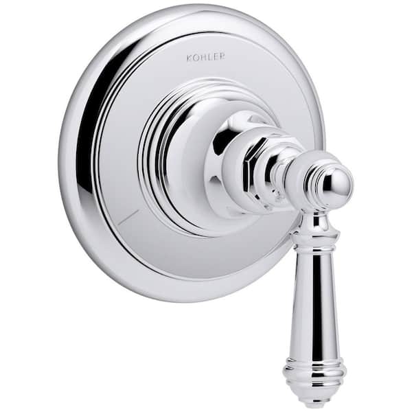 KOHLER Artifacts Lever 1-Handle Transfer Valve Trim Kit in Polished Chrome (Valve Not Included)