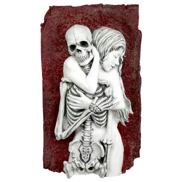 Design Toscano Flesh and Bone Skeleton Multi-Color Wall Sculpture