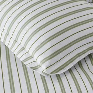 Company Kids Vertical Stripes Organic Cotton Percale Pillowcases (Set of 2)