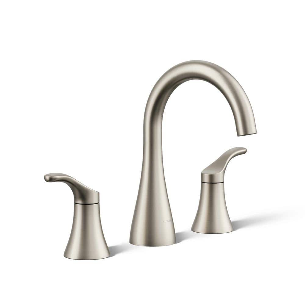 Simplice Double-Handle 1.2 GPM 8 in. Widespread Bathroom Sink Faucet in Vibrant Brushed Nickel