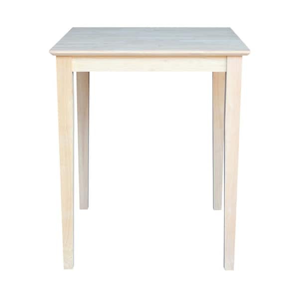 International Concepts Unfinished 30" Square Counter-height Table