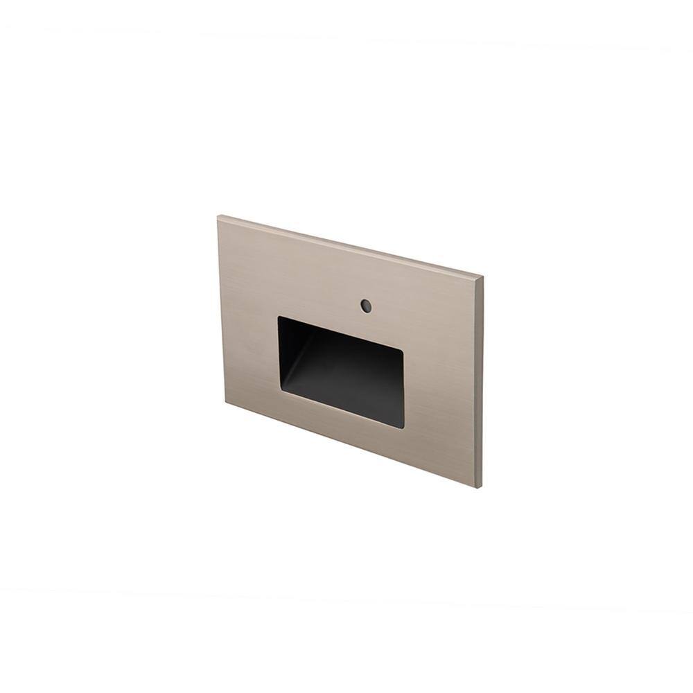 Brushed Nickel Dimmable LED Step Light with Photocell