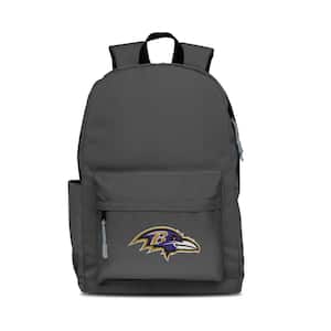 Baltimore Ravens 17 in. Gray Campus Laptop Backpack