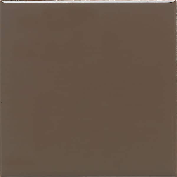 Daltile Matte Artisan Brown 4-1/4 in. x 4-1/4 in. Ceramic Wall Tile (12.5 sq. ft. / case)