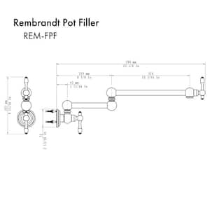 ZLINE Rembrandt Pot Filler in Brushed Nickel (REM-FPF-BN)