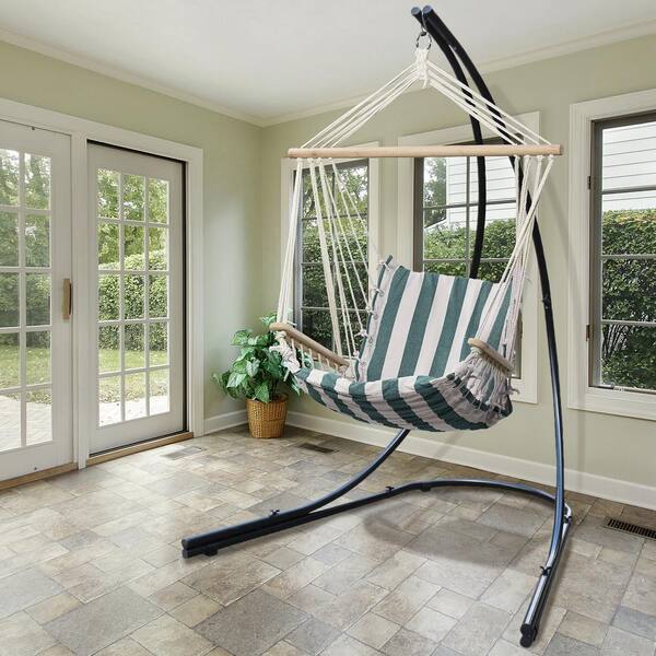 Sorbus 7 ft. Arc Stand Metal Hammock Stand in Black SW-STND3 - The