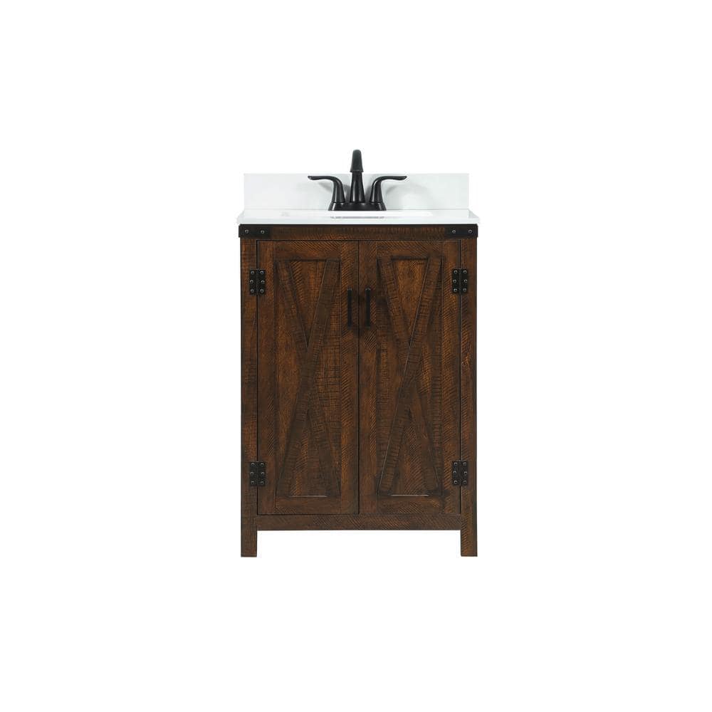 Timeless Home 32 in. W x 19 in. D x 34 in. H Bath Vanity in Natural Oak wit