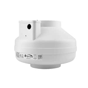 RB350 299 CFM 6 in. Inlet and Outlet Inline Ventilation Fan in White