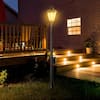 Outsunny 77" Solar Lamp Post Light – Motion Sensor PIR, Adjustable Warm Light, Aluminum Outdoor Street Lamp For Lawn, Driveway & Garden