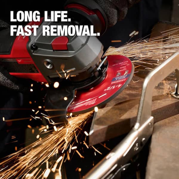 Milwaukee 4 in. x 1/4 in. x 5/8 in. Metal Grinding Wheel - Type 27