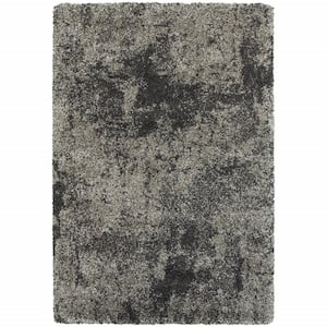 Gray 2 ft. x 3 ft. Abstract Area Rug