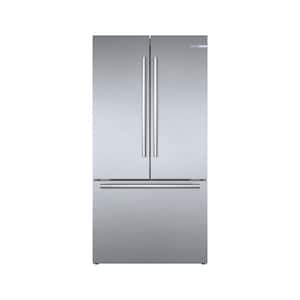 800 Series 36 in. 21 cu. ft. French 3 Door Refrigerator in Stainless Steel with Dual Compressor, Counter Depth