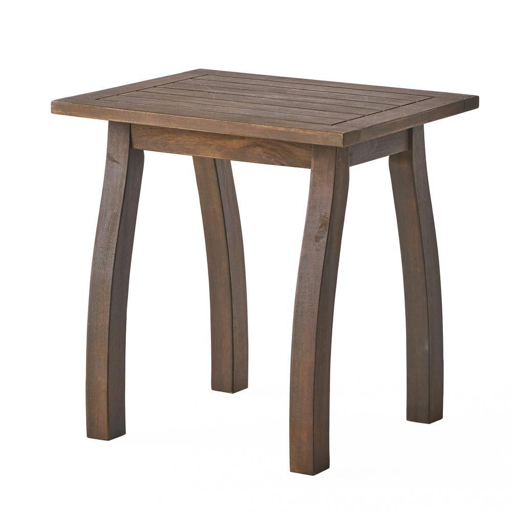 Outdoor Acacia Wood Accent Table, Gray price history on PriceWatchPro