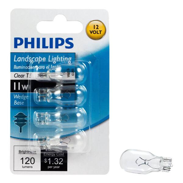 20 Landscape Bulbs for Philips 415828 11-Watt T5 12-Volt Wedge Base 