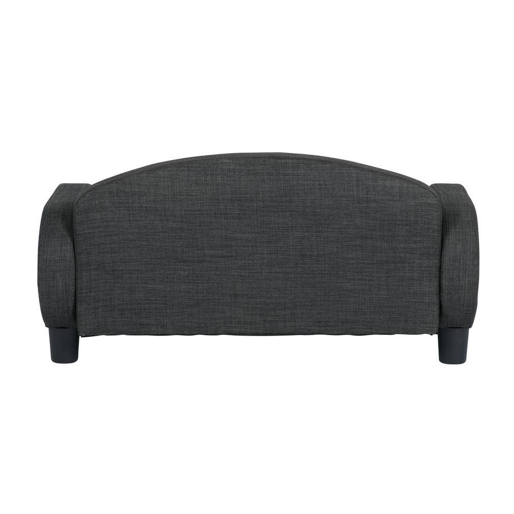 Gray Elevated Pet Sofa with Removable Mattress Cover
