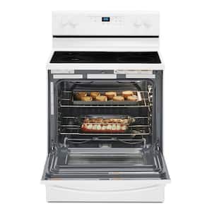 30 in. 5.3 cu. ft. 4-Burner Electric Range in White with Storage Drawer