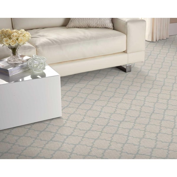 Verandah Parchment Beige 13.2 ft. 36 oz. Polyester Pattern Carpet - Installation Required