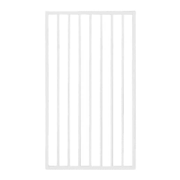 Pro Series 3 ft. x 5 ft. White Steel Fence Gate