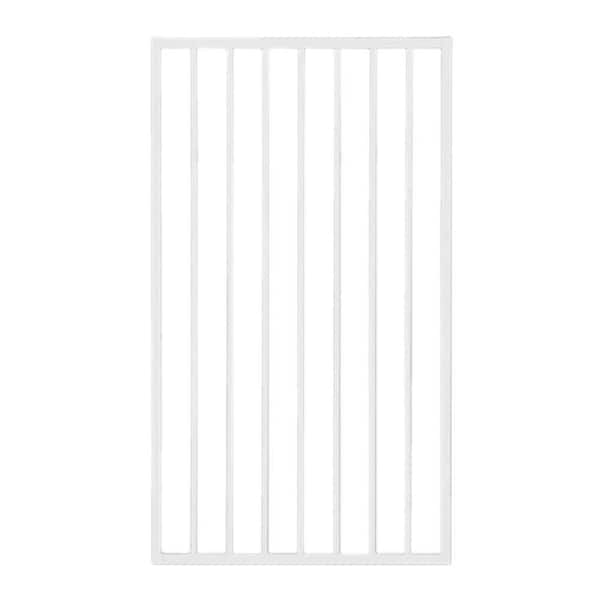 US Door and Fence Pro Series 3 ft. x 5 ft. White Steel Fence Gate