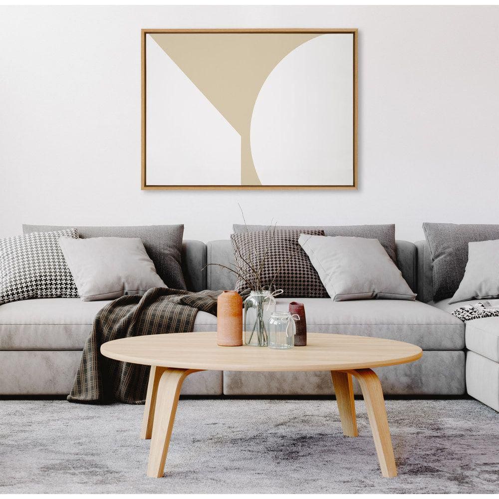 Natural Abstract Canvas Print with Polystyrene Frame, 28x38