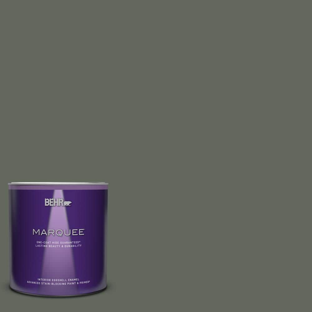 BEHR MARQUEE qt. #710F-6 Painted Turtle Eggshell Enamel Interior Paint   Primer 245304 The Home Depot